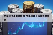 区块链行业市场政策 区块链行业市场政策调整
