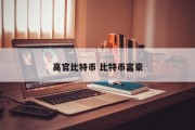 高官比特币 比特币富豪