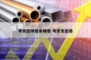 夸克区块链有哪些 夸克生态链