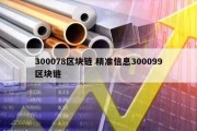 300078区块链 精准信息300099区块链