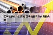 区块链都有什么商机 区块链都有什么商机类型